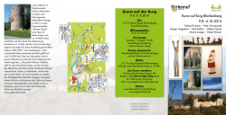 Kunst auf Burg Blankenberg 9.8.-4.10.2015 Kunst auf der