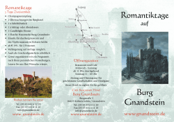 Romantiktage Burg Gnandstein