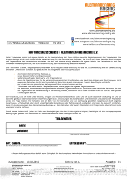 haftungsausschluss - Alemannenring Racing