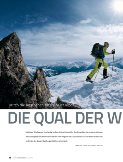 Durch die westlichen Kitzb&uuml;heler Alpen