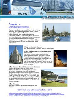 Dresden u. Elbsandsteingebirge - Wegis