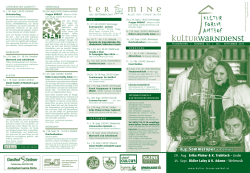 Juli - September - kultur-forum