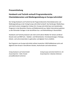 Handwerk und Technik verkauft - Europa