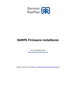 RAMPS Firmware installieren