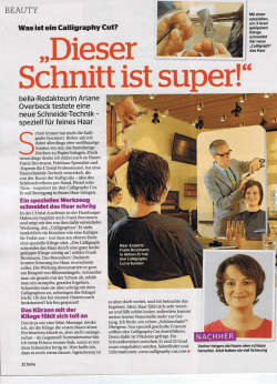 Dieser Schnitt ist super!