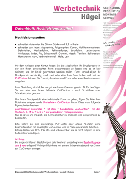 Info-Datenblatt Hochleistungscutter