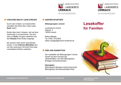 Lesekoffer für Familien