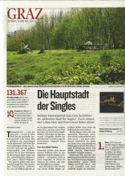 Kleine Zeitung: Die Hauptstadt der Singles
