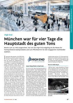 München war für vier Tage die Hauptstadt des guten Tons