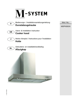 Dunstabzugshaube Cooker hood Hotte Afzuigkap - M
