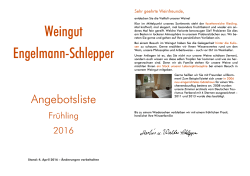 Weinangebot Weingut Engelmann-Schlepper ab 2016-04