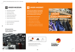 unser schulprogramm - Deutsches Fußballmuseum