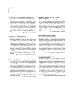 13 Texte zwischen Musterbefolgen und Kreativit&auml;t