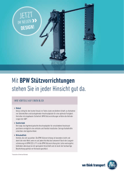 BPW St&uuml;tzvorrichtung