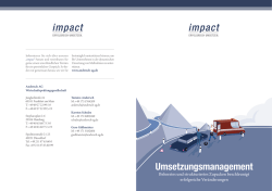impact-Software Brosch&uuml;re