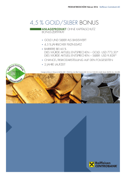 4,5 % GOLD/SILBER BONUS