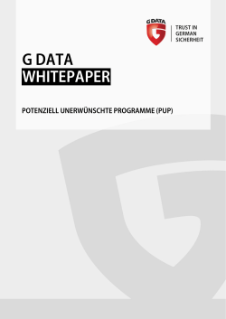 G DATA WHITEPAPER
