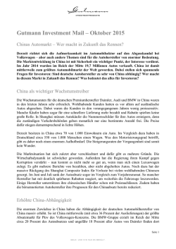 Investment Mail Oktober 2015