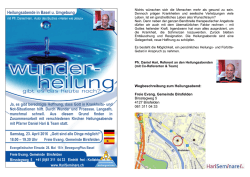 Heilungsabende in Basel u. Umgebung