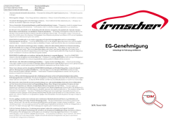 EG-Genehmigung Endschalldämpfer Irmscher