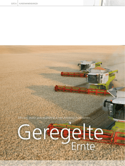 Effizienz durch automatisierte Ernte-Assistenz