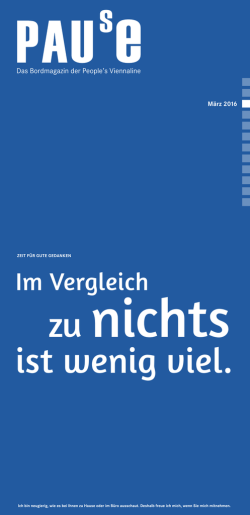 ist wenig viel. - Peoples Viennaline