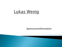 Infomaterial Lukas Wenig