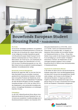 Bouwfonds European Student Housing Fund