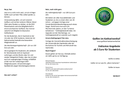 Golfen im Katharinenhof Exklusive Angebote ab 5 Euro f&uuml;r Studenten