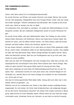 ein tannenbaum erz&auml;hlt&hellip; - horseman