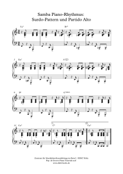 Samba Piano-Rhythmus - Fortbildungen Musikunterricht
