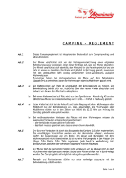 Campingreglement