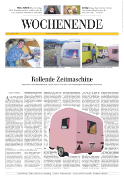 Schwäbische Zeitung Wochenende 20. Juni 2015