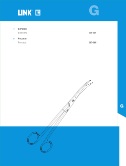 Scheren Scissors G1-G4 Pinzette Forceps G5-G11