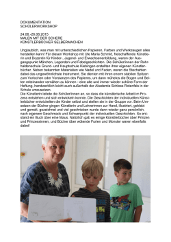 DOKUMENTATION SCHÜLERWORKSHOP 24.06.