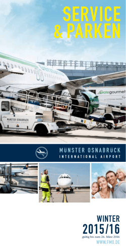 service & parken - Flughafen Münster/Osnabrück