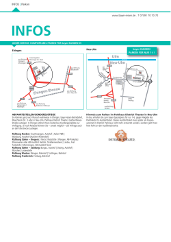 Informationen Parken/Zustiegsorte - Bayer