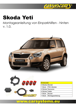 Skoda Yeti - PDC tył DE.cdr