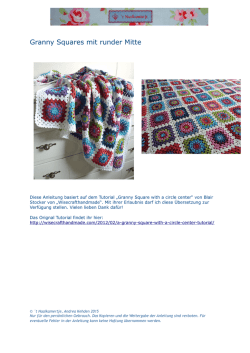Granny Squares mit runder Mitte