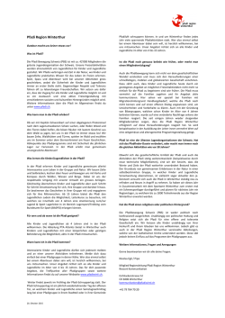 Informationsblatt Pfadi Region Winterthur