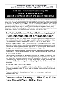 Flugblatt als PDF runterladen - GewerkschafterInnen und Antifa