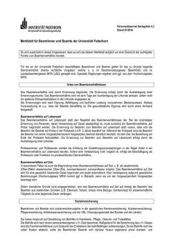 Merkblatt f&uuml;r Beamtinnen und Beamte der Universit&auml;t Paderborn