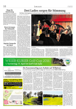 WESER-KURIER Golf