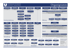 Organigramm - Katholische Universit&auml;t Eichst&auml;tt