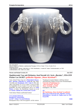 Opalisierende Vase mit Elefanten, Josef Inwald AG, Serie „Barolac