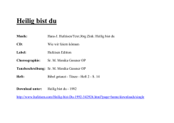 Heilig bist du