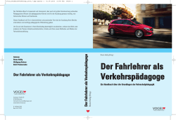 Der Fahrlehrer als Verkehrspädagoge