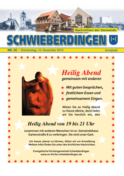 Heilig Abend - Schwieberdingen