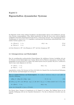 Eigenschaften dynamischer Systeme