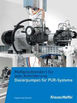 Dosierpumpen f&uuml;r PUR